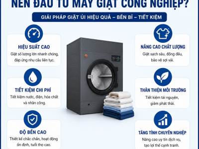 Vì Sao Doanh Nghiệp Nên Đầu Tư Máy Giặt Công Nghiệp?
