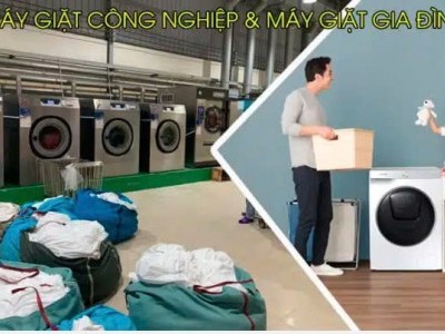 công nghệ giặt hiện đại – máy giặt công nghiệp có gì khác biệt so với gia đình