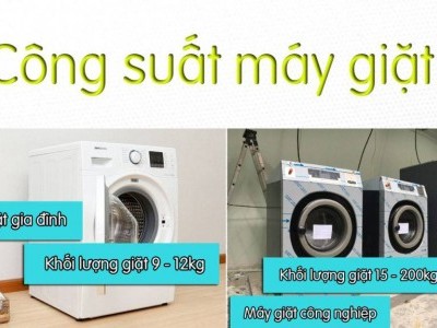 Sự khác biệt giữa máy giặt công nghiệp và máy giặt gia đình