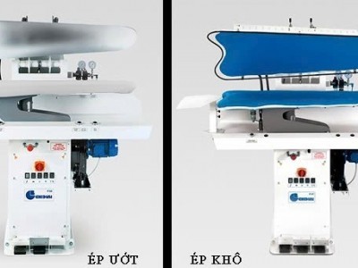 Khác biệt giữa máy là ép khô và là ép ướt.