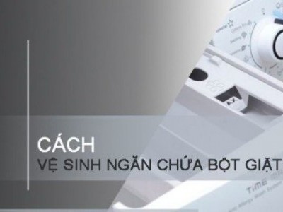 Vệ sinh ngăn chứa bột giặt thật đơn giản