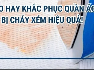 Mẹo Xử Lý Vết Cháy Xém Trên Quần Áo Khi Là